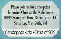 NO 9 FRONT of 2.75" x 4.25 reception card to be included with No 8 invitation