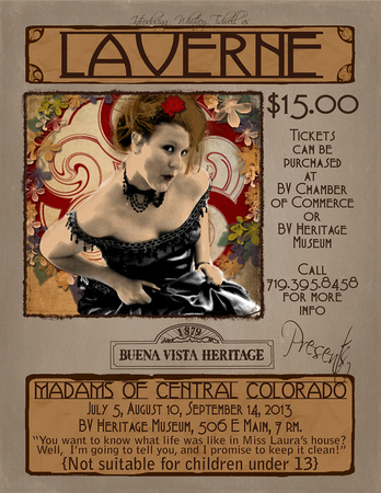 Poster for Madams production - Buena Vista Heritage