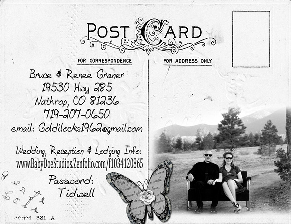 NO 11 SAVE THE DATE back of 5.5"x4.25" postcard